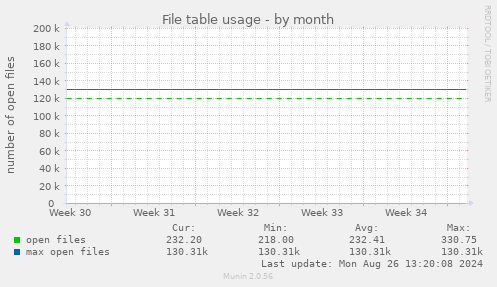 File table usage